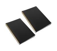 Genérico 2 Piezas Unidades Cuaderno de Registro Horizontal con Encuadernación Doble Libro de Contabilidad para Pequeñas Empresas y Presupuesto Personal Planificador Financiero Versátil para