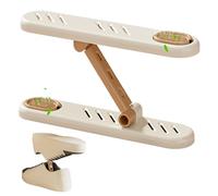 Genérico - 2-stöckiger Sneaker-Halter | Verstellbarer Schuh-Organizer Mit Aromatherapie-Box | Für Schrank Flur Boden Schlafzimmer Wohnheim Eingangsbereich, Platzsparend, Robust, Weiß