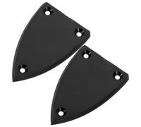 Genérico 2 Tapas Negras Abs para Alma de Guitarra Eléctrica, Cubierta Triangular de Tensor, Accesorios para Reparación y Mantenimiento, Compatibles Guitarra Acústica y Eléctrica, 2 Piezas