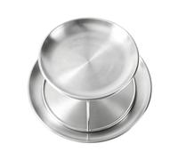 Genérico 2 Tier Oyster Serving Tray, Stainless Steel Display Stand Dish