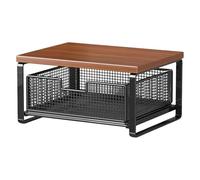 Genérico 2-Tier Printer Stand, Space Saving Desk Organizer, 14.57x9.84x7.48 Inches Printers Shelf with Sturdy Build, Office Organizer, Printer Rack with Sturdy Design, Work Space Use for Home