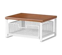 Genérico 2-Tier Printer Stand, Space Saving Desk Organizer, 14.57x9.84x7.48 Inches Printers Shelf with Sturdy Build, Office Organizer, Printer Rack with Sturdy Design, Work Space Use for Home