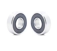 Genérico 2 uds 608/9 rodamiento de cerámica híbrido 9x22x7mm husillo de Motor Industrial 608/9HC híbridos Si3N4 rodamientos de Bolas 3NC 608/9RS Reemplazo