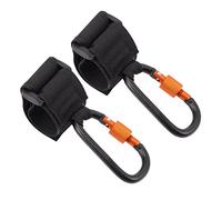 Genérico 2 Uds Bolsa De Cochecito Bolsas Organizadoras Carrito Colgante Perchas De Red Volante Mosquetón Soporte De Asiento Bolsillo Compras Cuna Reposacabezas Ganchos Para Carro Estantes