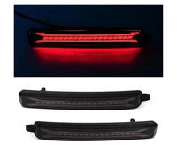 Genérico 2 uds luces reflectoras parachoques para Saturn Outlook 2007-2010 funcionan como traseras freno antiniebla giro ámbar Luz Izquierda(BLACK A)