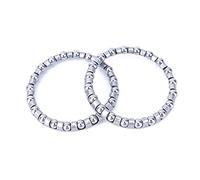 Genérico 2 unids Auriculares for Bicicletas enjaulada Bola cojinetes Marco Frontal Horquilla Trasero retenedores de Perlas Carrera Ciclismo Auricular rodamiento Piezas de Bicicleta Reemplazo