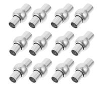 Genérico 20 Cierres Magnéticos para Joyería Diy, Conector de Pulsera de 3 Mm, Cierre para Collar y Brazalete, Accesorios para Manualidades, Color Blanco K, 20 Piezas