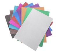 Genérico 20 Hojas Cartulina A4 Brillantina Dorada Autoadhesiva 80 G, 20 Hojas para Manualidades DIY, Papel Decorativo Artesanal y Material de Bricolaje Escuela Color Aleatorio