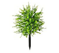 Genérico 20 Inch Artificial Eucalyptus Garden Stake, UV Resistant Faux Greenery Bush, Outdoor Yard Decor for Patio, Lawn, Pathway, Porch