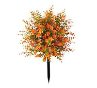 Genérico 20 Inch Artificial Eucalyptus Garden Stake, UV Resistant Faux Greenery Bush, Outdoor Yard Decor for Patio, Lawn, Pathway, Porch