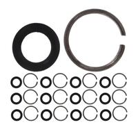Genérico 20 Juegos Anillos de Retención del Zócalo, Accesorios para Llaves de Impacto, Juego con Junta Tórica y Arandela de Goma E Hierro, para Reparación Automotriz y Montaje Mecánico