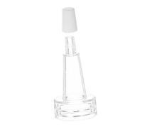 Genérico 20 Piezas derivación tapa del vial de muestra tapa divisora de ampolla transparente tapa de botella de vidrio vial dispensador gotero ampolla transparente de polivinilo