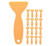 Genérico 20 Piezas Pala quitacola kit de limpieza de vinilo escobilla de goma herramienta de escurridor de película de coche raspador de tinte de ventana de coche el plastico Yellow
