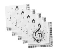 Genérico 20 Piezas Servilletas Desechables Música Diseño Notas para Fiestas Cumpleaños y Celebraciones Decorativas para Mesa