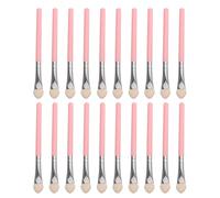 Genérico 20 Unidades Utensilio para Maquillaje Sombras Stick con Esponja de Látex Rosa, Fácil de Limpiar y Aplicación Precisa para Rutina Diaria y Viajes