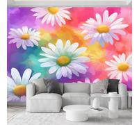 Genérico 200 x 140 cm papel pintado dormitorio niño rosa Daisy Dreamer mural XXL póster de pared tapiz foto Trompe el ojo para dormitorio salón cocina