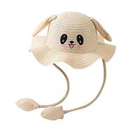 Genérico 2024 AI - Sombreros Orejas de Conejo para Niños Gorras con Paja Móvil Bebé Verano Sunhat Bolsa Air Kids Hats & Caps Vaquero Niño Niña, f, Talla única