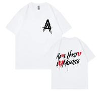 Genérico 2024 Camiseta Anuel AA Manga Corta Moda Camiseta de Gran tamaño para Hombre Sudadera con Cuello Redondo para Mujer (1 M)