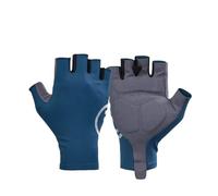 Genérico 2024 Guantes de Ciclismo con Dedos completos for Hombre, compatibles con Giant, Forro Polar Acolchado con Gel for otoño Invierno en Carretera y MTB(Blue Half,M-EU)