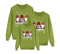Genérico 2024 Jersey Navideño Familiar de Punto Con Copos Para Hombre, Mujer y Niños - Ropa de Invierno Para Parejas y Papá