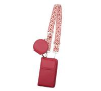 Genérico 2024 New Phone Bags for Women | Stylish Small PU Leather Adjustable Phone Purse | Versatile Chest Bag for Celell Phones, Cards, Cash | Ideal for Mother's Day, Christmas, and Birthdays, rojo,