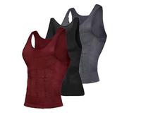 Genérico 2025 Breathable Invisible Compression Shirts,Shaping Tank Men, Men for Daily and Sports Wear (.3PCS-D,L)