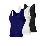 Genérico 2025 Breathable Invisible Compression Shirts,Shaping Tank Men, Men for Daily and Sports Wear (3PCS-E,XXL)