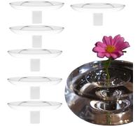 Genérico 2025 Creative Floating Floral Arrangement Holder, Wind-Driven Waterproof Flower Holder, Innovative Floating Flower Display Stand, Floating Pvc Mini Vase For Bowls/Fish Tanks(6pcs,L:7*2.6cm)