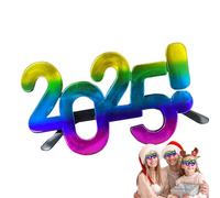 Genérico 2025 Glasses - 3.54 inches,2025 Creative Digital Glasses | Number Glasśes New Year's Photography Props,Creative Funny Glasśes Christmas Decoration New Year's Eve