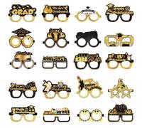 Genérico 2025 Graduation Glasses, Photo Booth Props, Funny Eyeglasses, Cardboard Party Decorations, Holiday Supplies, Perfect For Home, School, Kids, Boys, And Girls, 3.94x5.79 Inches