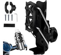 Genérico 2025 New 360 Degree Rotating Motorcycle Bicycle Water Bottle Holder，360 Degree Rotating Bicycle Water Bottle Holder for Diameter 2'' - 3'' Cup， Adjustable Automatic Clamping Mechanism(Black)