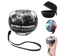 Genérico 2025 New Auto-Start Wrist Trainer Ball,Vital Wrist Exerciser,Torque Ball,with Led Lights for Strengthen Arms,Fingers and Muscles Workouts (Black,Without Light)