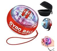 Genérico 2025 New Auto-Start Wrist Trainer Ball,Vital Wrist Exerciser,Torque Ball,with Led Lights for Strengthen Arms,Fingers and Muscles Workouts (Red,with Light)