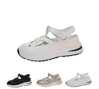 Genérico 2025 New Bomre Shoes Bomre Orthopedic Sandals summer Platform Wedge Hollow-Out Closed Toe Platform Wedge Sneaker (1PCS/A,41)