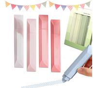 Genérico 2025 New Double Sided Tape Pens for Crafting, 4Pcs Scrapbooking Double Sided Tape Roller, Doubles Sideds Glue Pen for Wrapping, Photo Mounting, Scrapbooking, Office (4Pcs*C)