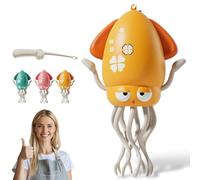 Genérico 2025 New Electric Dancing Octopus Toy, Electric Auto-Avoid Octopus with LED Lights & Music, Smart Wiggly Robotic, for Kids Toddlers Indoor Play (Yellow)