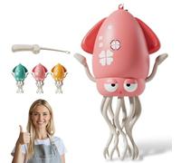 Genérico 2025 New Electric Dancing Octopus Toy, Electric Auto-Avoid Octopus with LED Lights & Music, Smart Wiggly Robotic, for Kids Toddlers Indoor Play (Pink)
