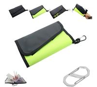 Genérico 2025 New Portable Fishing Lure Multi-Layer Storage Bag, Lure Bag with Buckle, Extra Large Capacity Waterproof Soft Bait Binder, for Storing Fishing Gear, Hooks and Sinkers (Green)