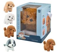 Genérico 2025 New Realistic Robot Puppy, Nicoo - My Realistic Robot Puppy, Electronic Interactive Stuffed RobotDog, Ai Robotic Dog, Walking, Barking, Tail Wagging (Teddy)