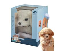 Genérico 2025 New Robot Dog, Nicoo - My Realistic Robotic Puppy, Realistic Puppy, Electronic Interactive Stuffed Dog - Walking, Barking, Tail Wagging (White)