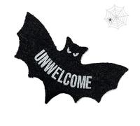 Genérico 2025 New Unwelcome Shaped Bat Coir Mat, Unwelcome Mat, Door Mat Gift Unwelcomes Bat Halloween,Durable & Easy to Clean, for Porch or Halloween Entry (23.6 * 35.4in)