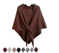 Genérico 2025 New Wraps For Women, Solid Color Shawl, Lightweight and comfortable for everyday wear. (Brown)