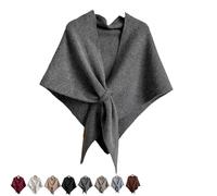 Genérico 2025 New Wraps For Women, Solid Color Shawl, Lightweight and comfortable for everyday wear. (Grey)