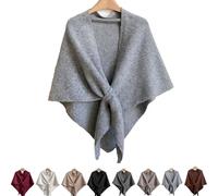 Genérico 2025 New Wraps For Women, Solid Color Shawl, Lightweight and comfortable for everyday wear. (Light Grey)