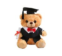Genérico 2025 Oso De Graduación | 25 Cm Peluche De Graduación | Muñeca De Peluche con Toga Y Birrete Regalo para Alumnas Y Estudiantes De Secundaria
