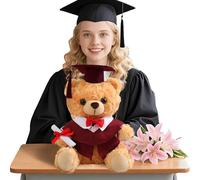 Genérico 2025 Oso De Graduación | Peluche de Adorable de 25 cm | Muñeca De Peluche con Toga Y Birrete Regalo para Alumnas Y Estudiantes De Secundaria