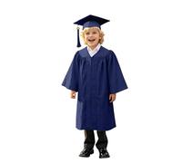 Genérico 2025 Preescolar Graduación Toga y Birrete Brillante para Niños Jardín de Infancia Niño Niña Regalo 12 Colores traje de graduación para niños niños