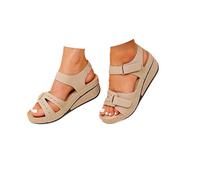 Genérico 2025 Sandalias Deportivas Ortopédicas para Mujer Plataforma Zapatos Verano Comodos Vestir Elegantes Moda Fiesta Sandalia de Cuña Transpirables Flexibles Playa Trekking Caminar Senderismo