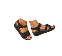 Genérico 2025 Sandalias Deportivas Ortopédicas para Mujer Plataforma Zapatos Verano Comodos Vestir Elegantes Moda Fiesta Sandalia de Cuña Transpirables Flexibles Playa Trekking Caminar Senderismo