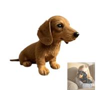 Genérico 2025 Soft Dachshund Plush Dogs - Interactive Emotional Healing Comfort Stuffed Animal, Cute Dog for Endless Snuggles, Relaxation & All Kids (Brown)